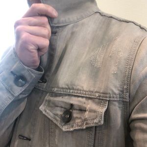 Gray denim jacket
